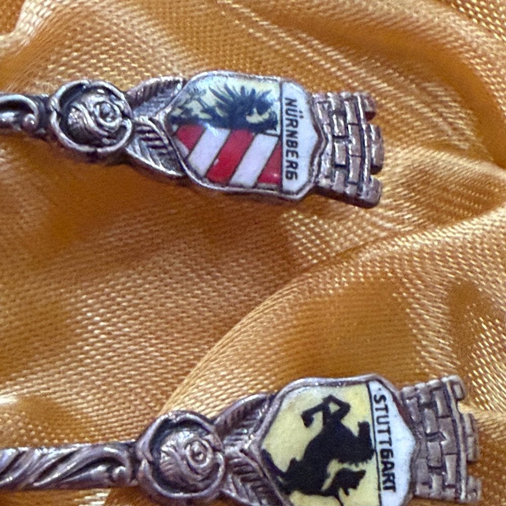 Vintage German Souvenir Spoons Set - Picture 6 of 13